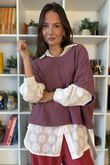 Conrad Layer Knit Dusky Rose
